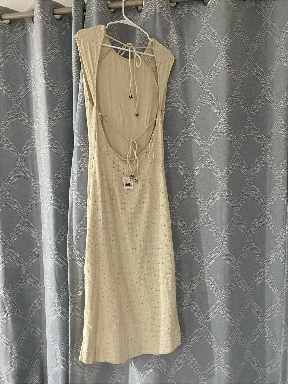 Free People Ivory Eventide Midi Dress NWT